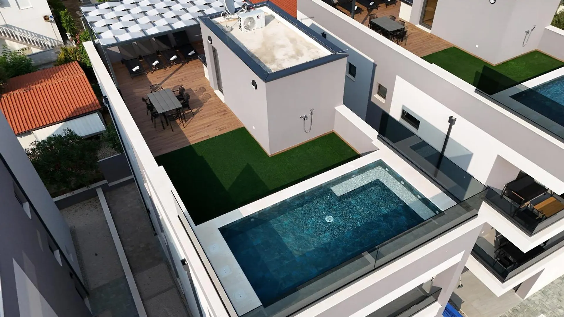 ヴィルK1-Penthouse With Sea View And Heated Poolアパートメント ヴィル